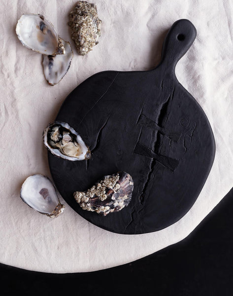 torched serving board