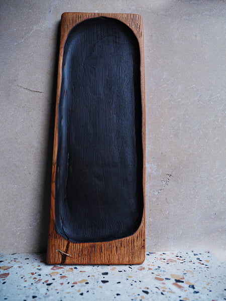 torched Oak tray