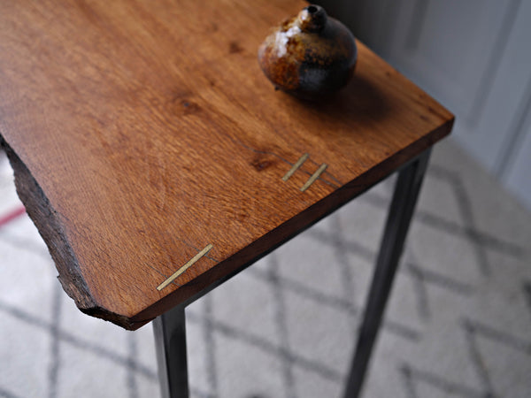 Oak console table
