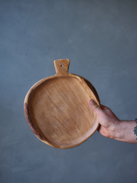 oak sharing tray