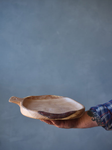 oak sharing tray