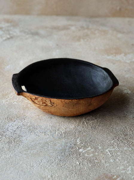 Charred beech bowl